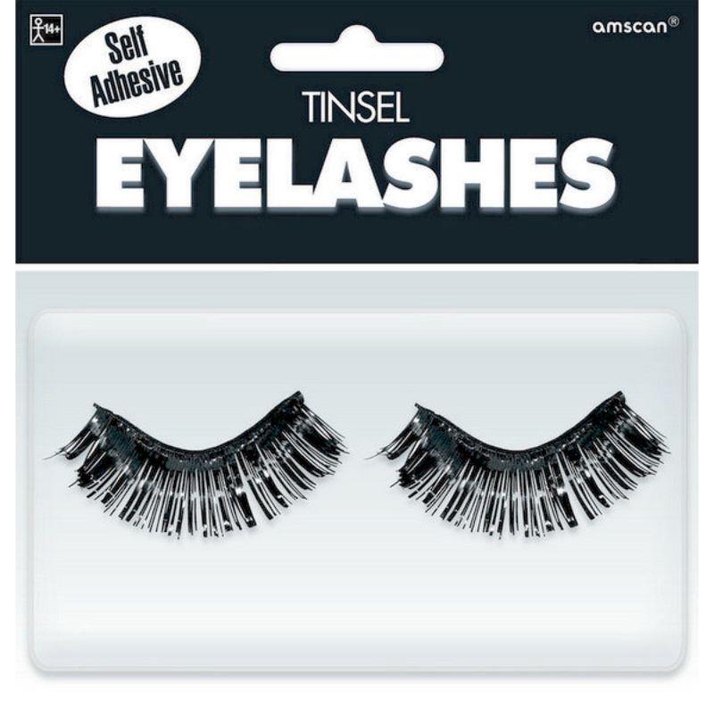 Black Tinsel Eyelashes - The Base Warehouse