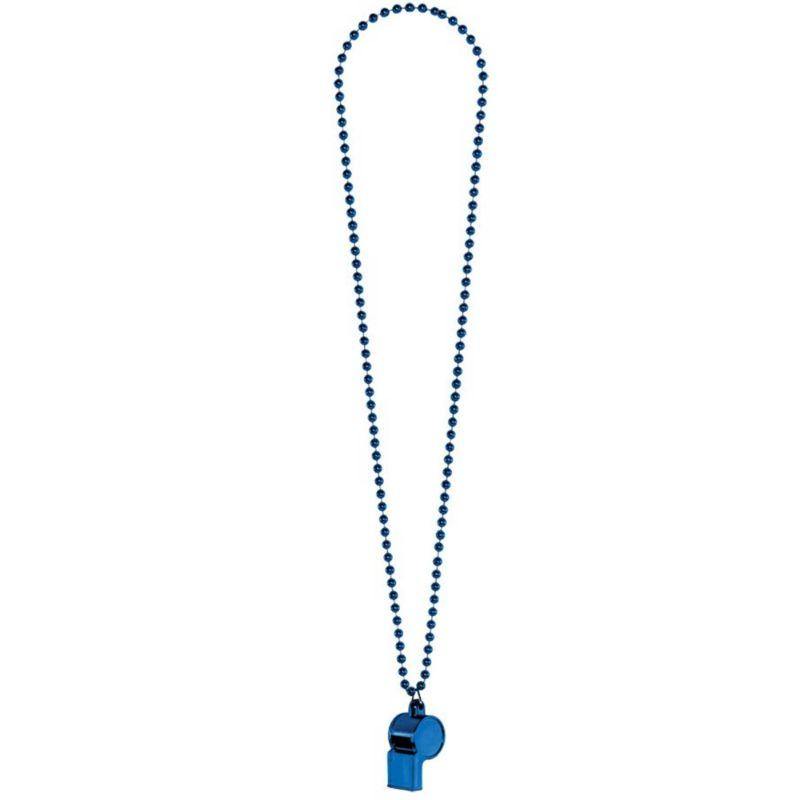 Blue Whistle On Chain Necklace - The Base Warehouse