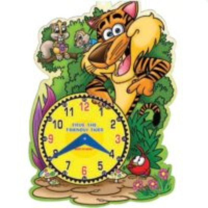 Lets Learn Time Titus, The Friendly Tiger - 290mm x 380mm x 5mm