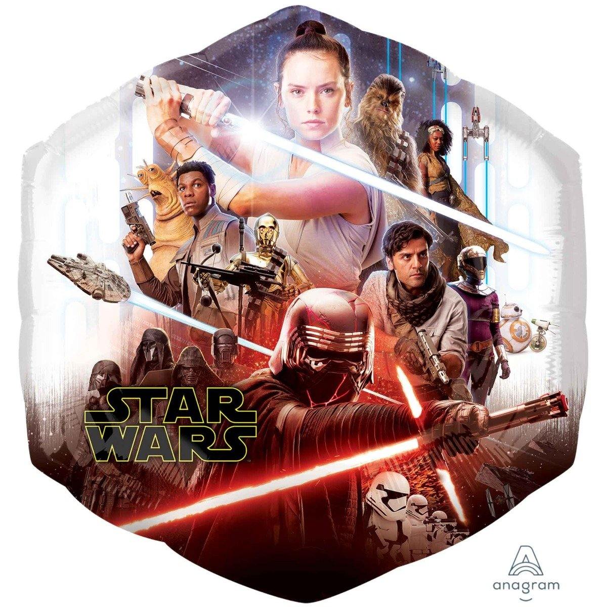 SuperShape Star Wars Episode 9 Foil Balloon - 55cm x 58cm - The Base Warehouse