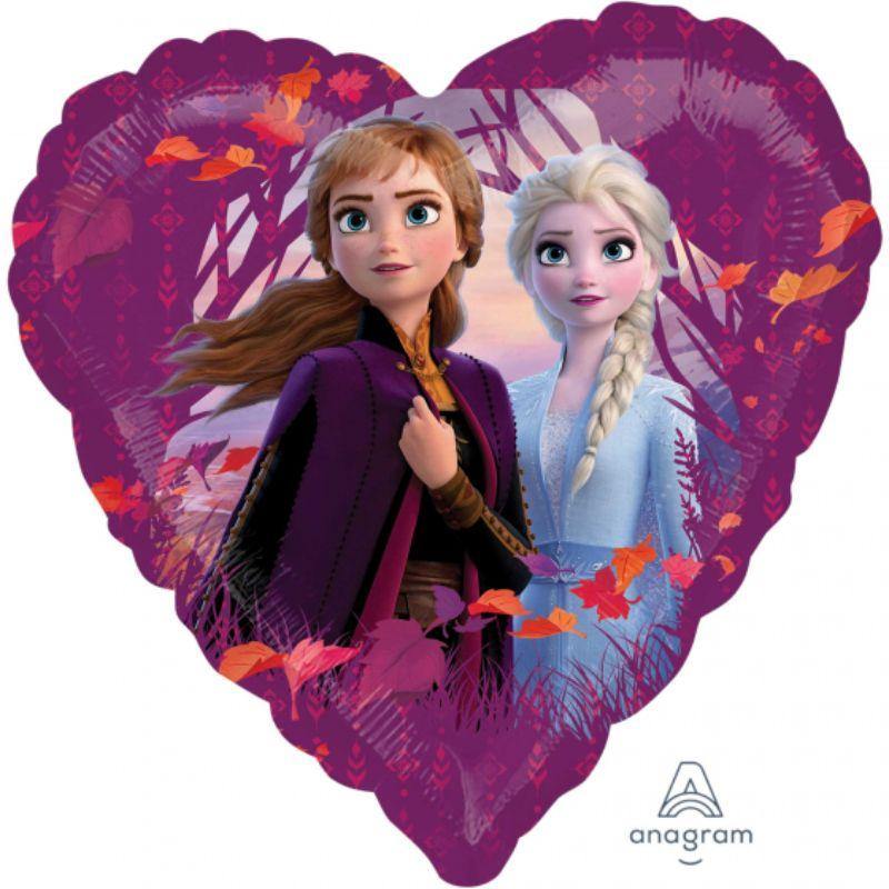 Frozen 2 Heart Shaped Foil Balloon - 45cm - The Base Warehouse