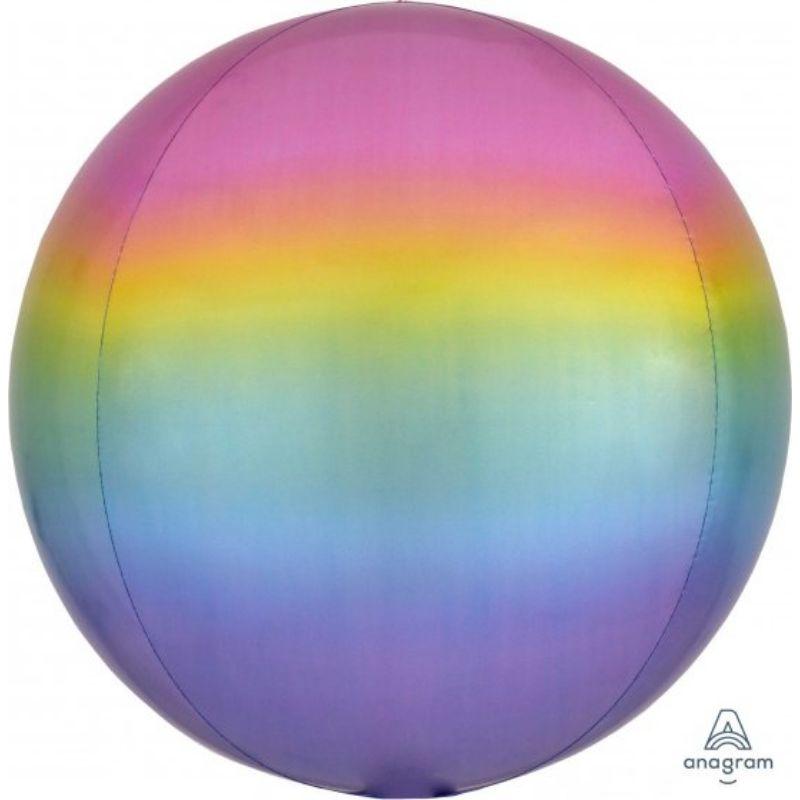 Orbz Pastel Ombre Foil Balloon - 38cm x 40cm