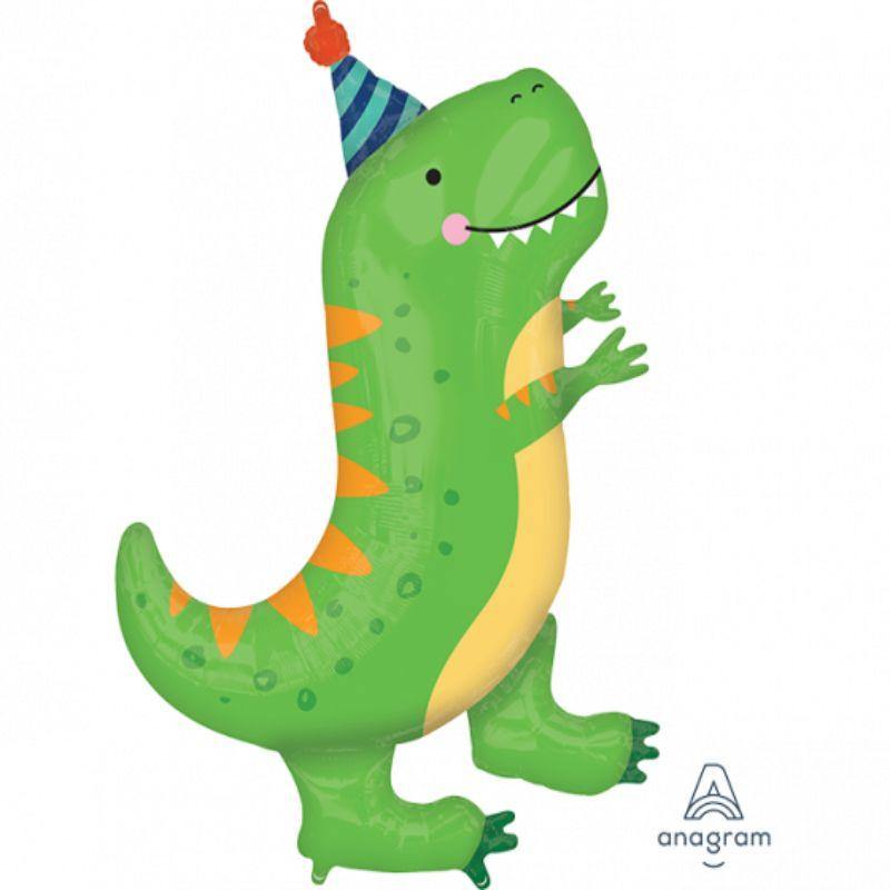 Dinomite T-Rex Foil Balloon - 66cm x 86cm - The Base Warehouse