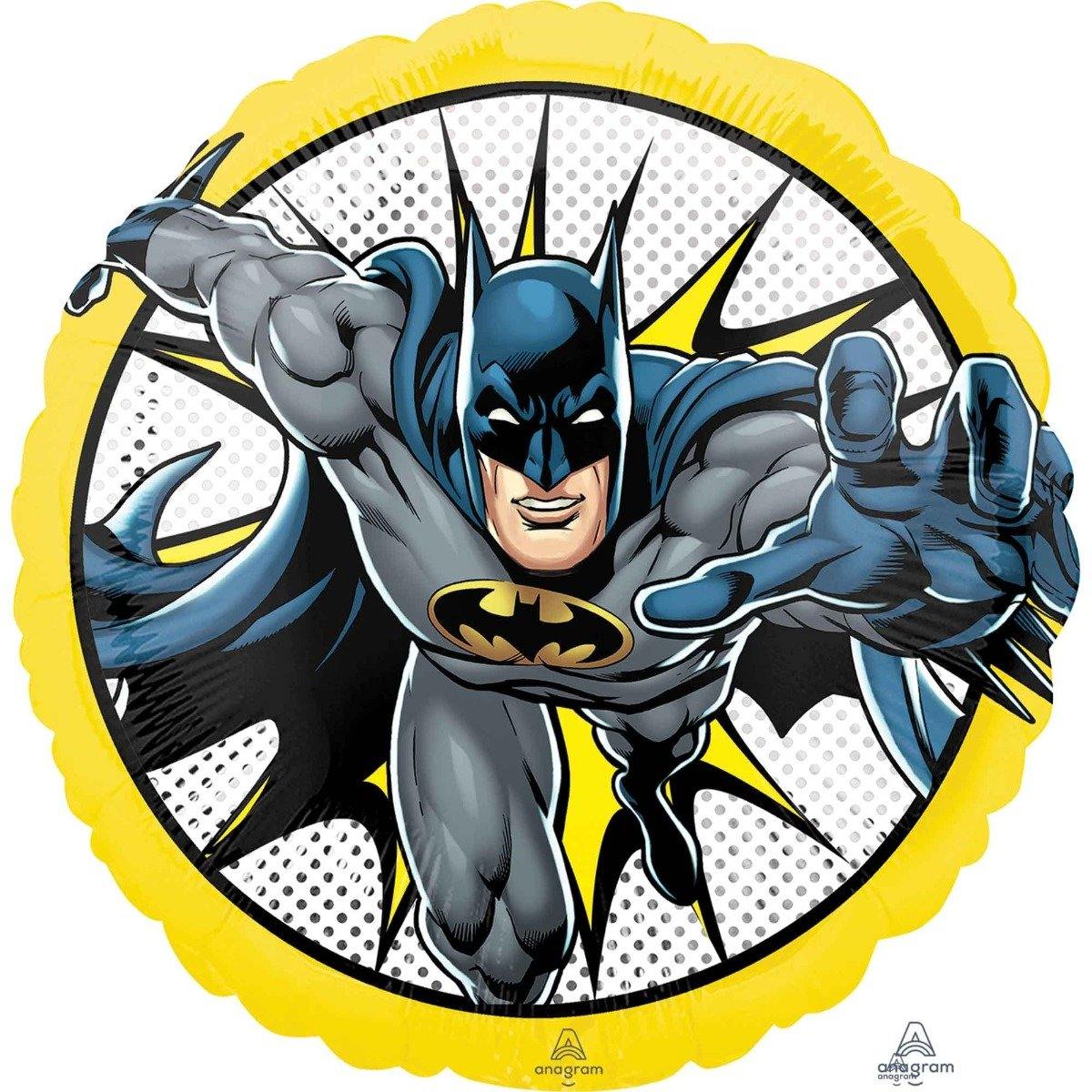 Batman Round Foil Balloon - 45cm - The Base Warehouse