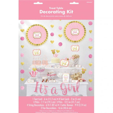 Baby Shower Pink Buffet Decorating Kit - The Base Warehouse