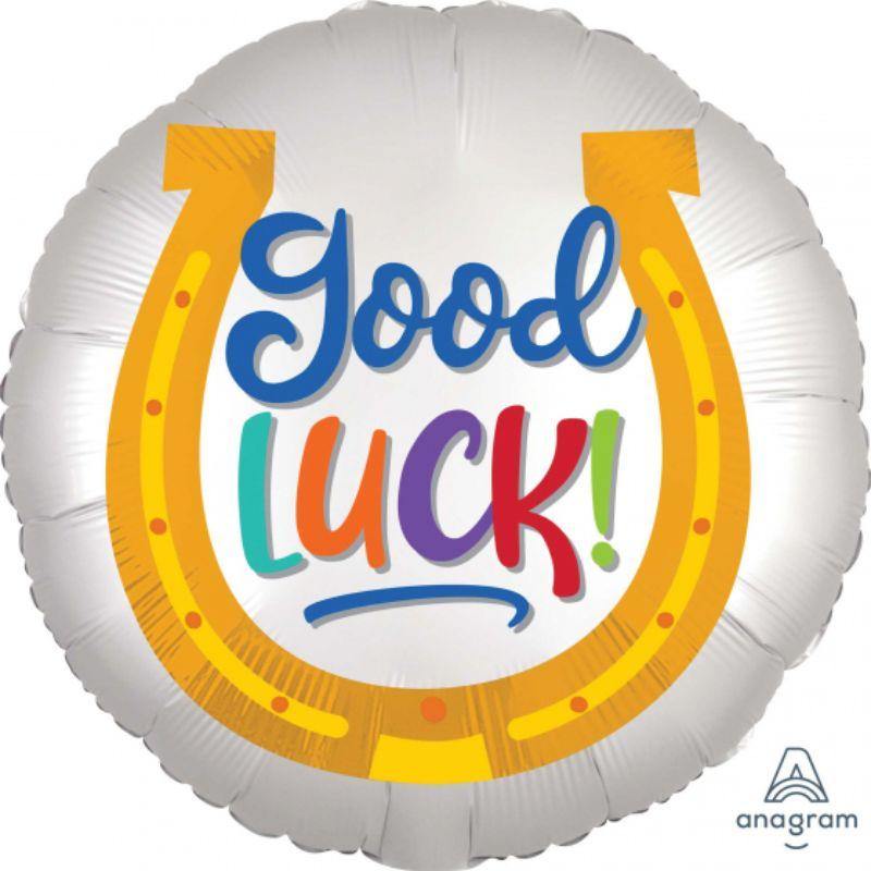 Satin Good Luck Horseshoe Foil Balloon - 45cm - The Base Warehouse