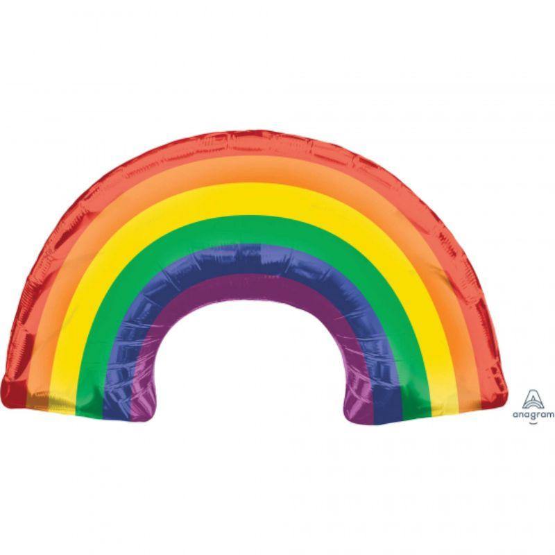 Rainbow Foil Balloon - 86cm x 48cm - The Base Warehouse