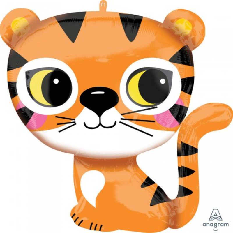 SuperShape Tiger Foil Balloon - 63cm x 63cm