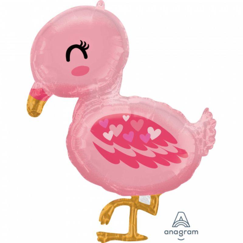 SuperShape Flamingo Baby Foil Balloon - 63cm x 81cm