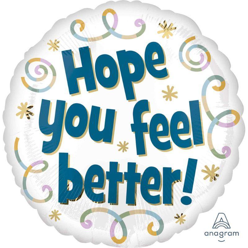 Hope You Feel Better Foil Balloon - 45cm - The Base Warehouse