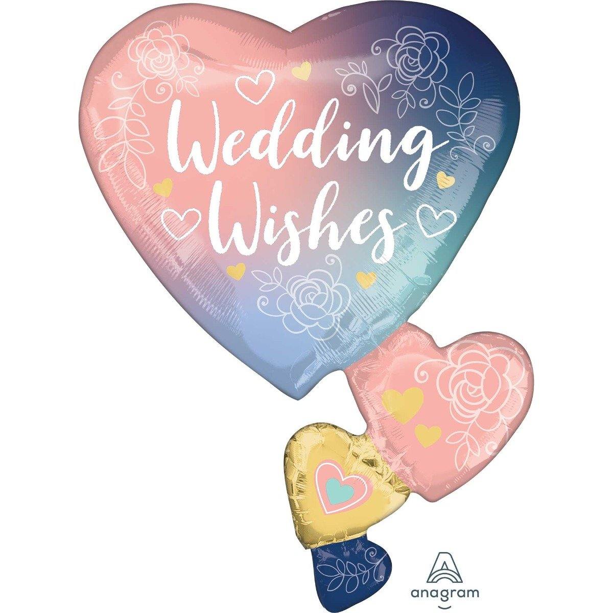 SuperShape Twilight Lace Wedding Foil Balloon - 58cm x 76cm - The Base Warehouse