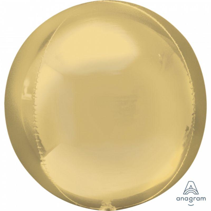 Orbz White Gold Foil Balloon - 38cm x 40cm