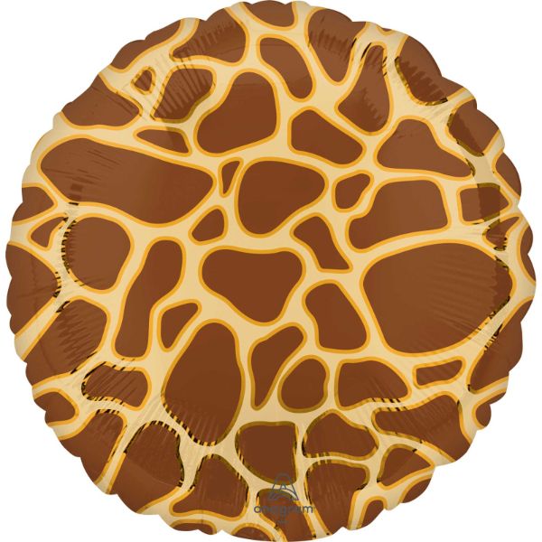 Giraffe Print Animalz Foil Balloon - 45cm