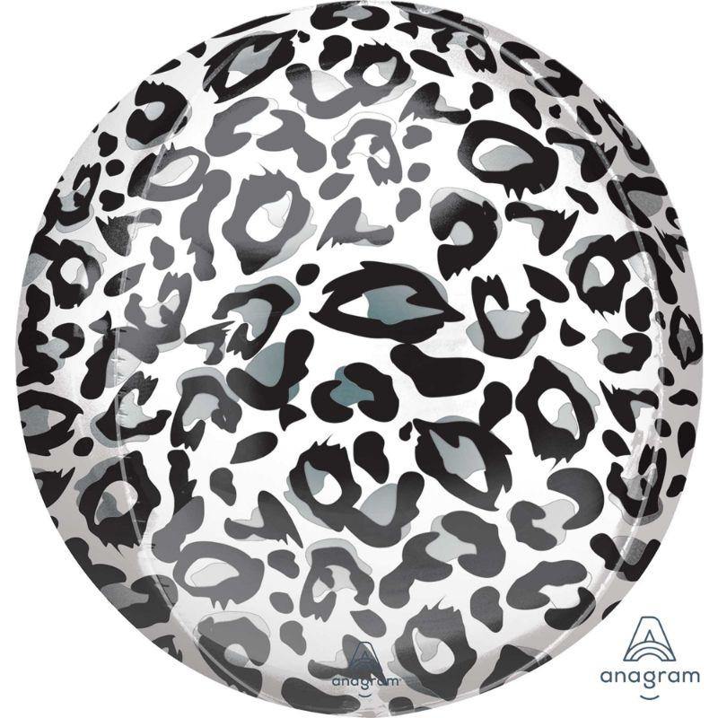 Orbz Snow Leopard Foil Balloon - 38cm x 40cm