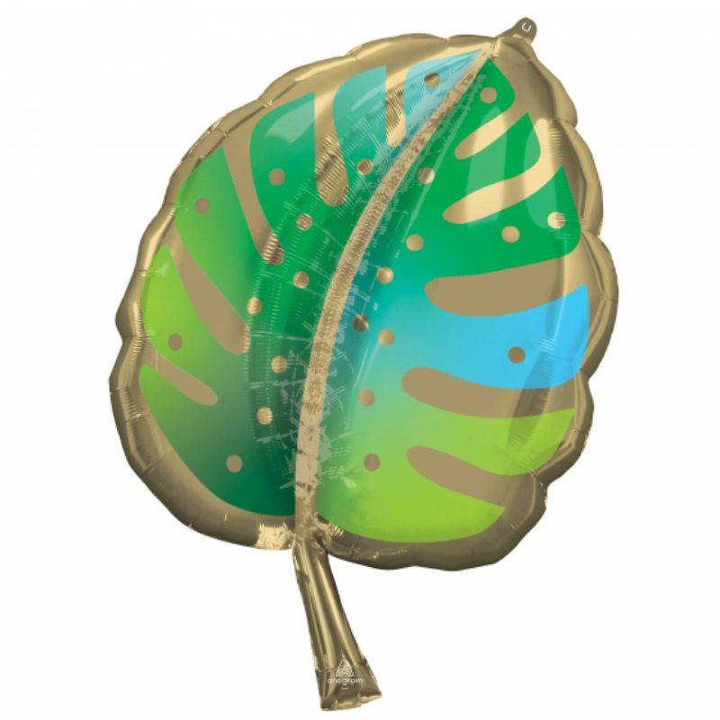 SuperShape Palm Frond Leaf Foil Balloon - 55cm x 76cm