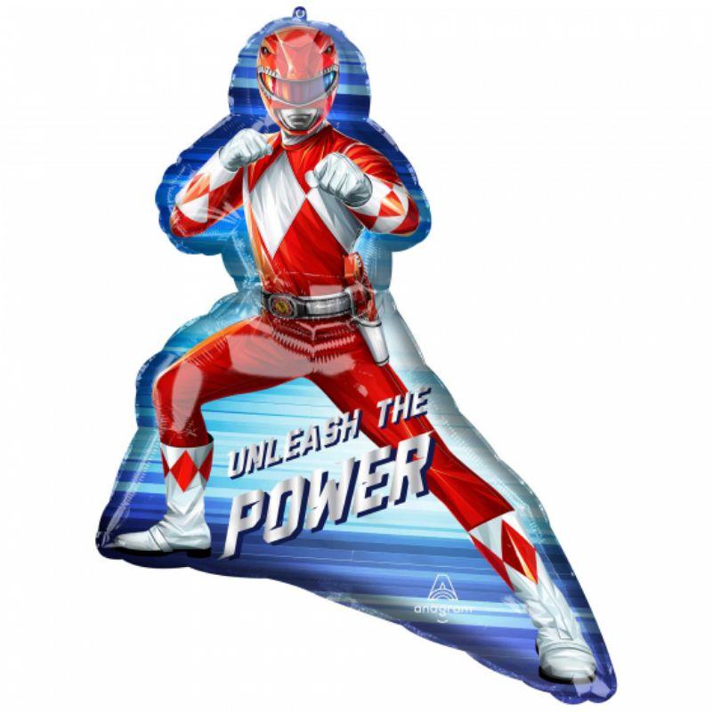 SuperShape Power Rangers Red Ranger Foil Balloon - 63cm x 68cm
