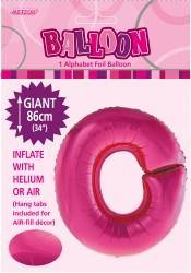 Hot Pink Letter O Foil Balloon - 86cm - The Base Warehouse