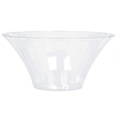 Medium Clear Plastic Flared Bowl - The Base Warehouse
