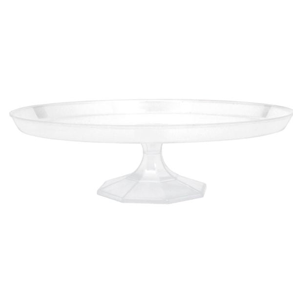 Clear Plastic Medium Dessert Stand - 29cm