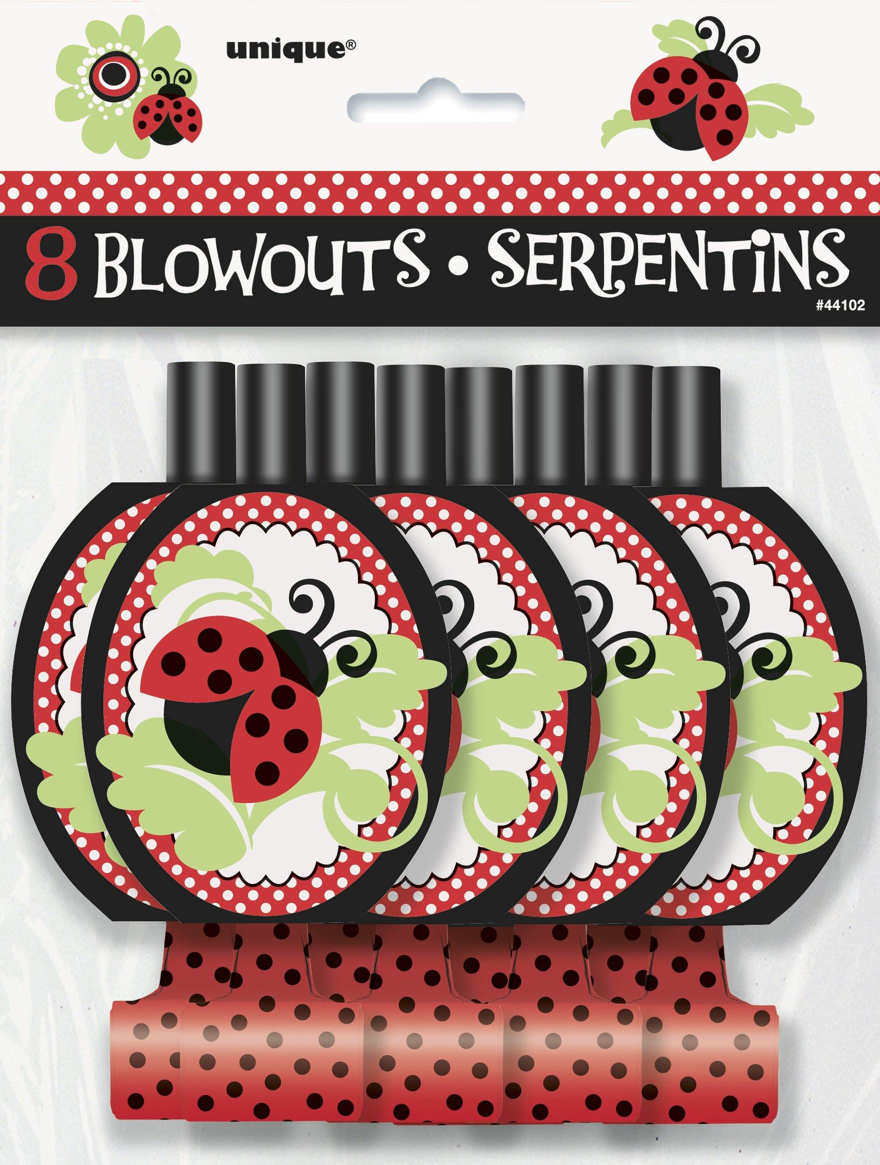8 Pack Lively Ladybugs Blowouts - The Base Warehouse