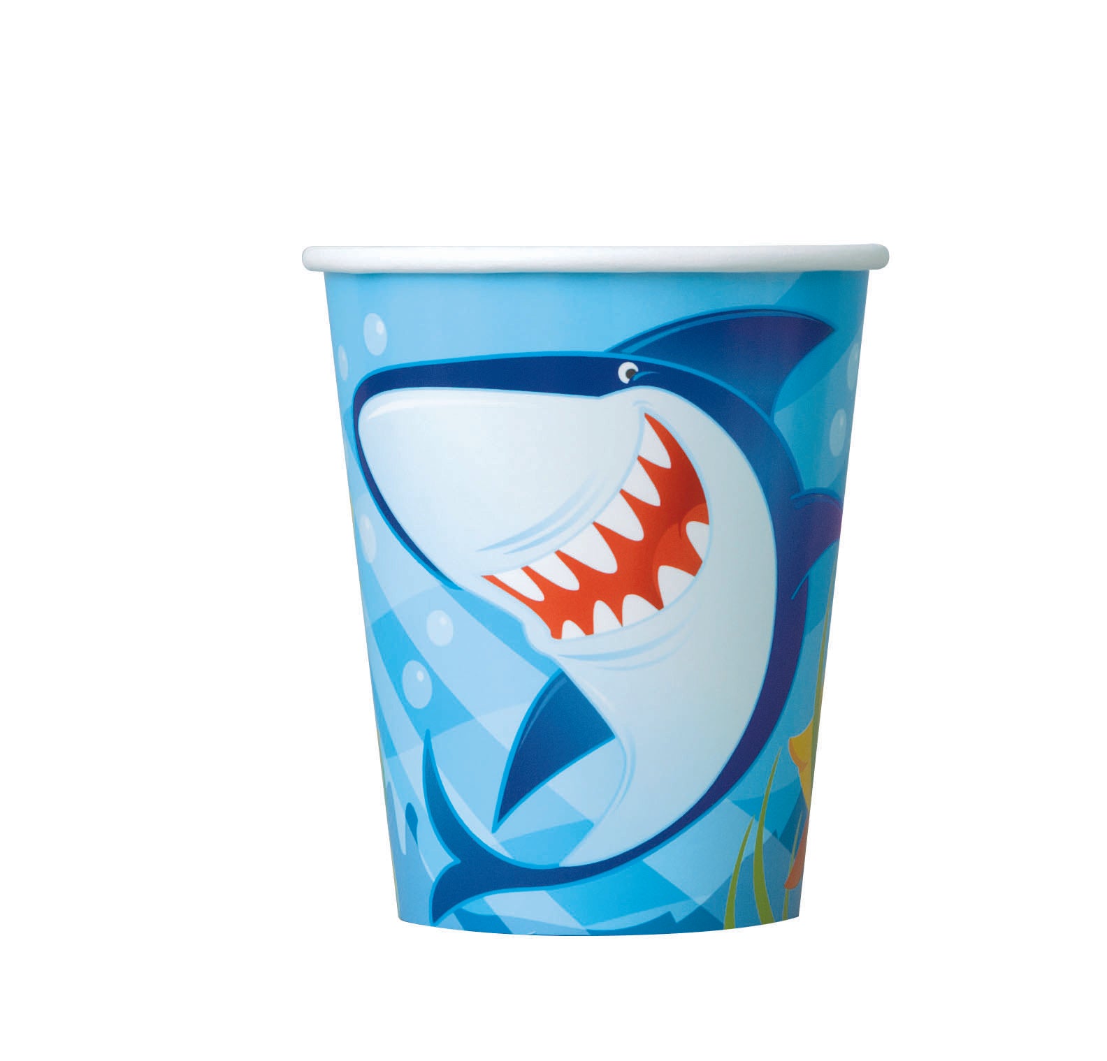 8 Pack Fin Friends Paper Cups - 270ml