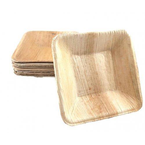 10 Pack Palm Leaf Square Dip Bowl - 9cm - The Base Warehouse