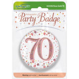Load image into Gallery viewer, Rose Gold Sparkling Fizz 70 Badge - 7.5cm