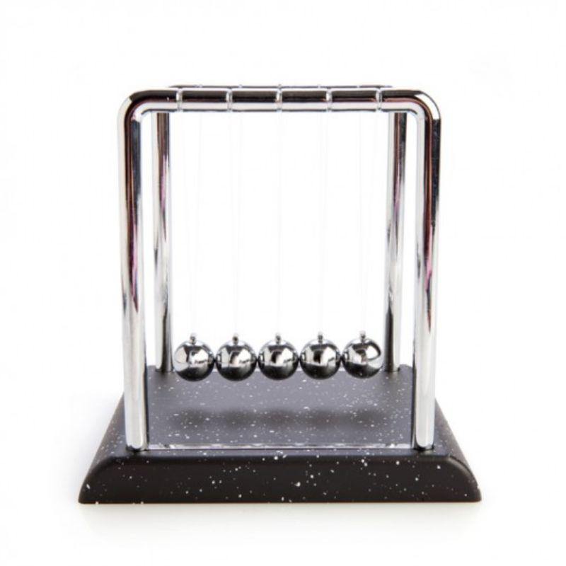 Small Newtons Credle with Marble Look Base - 14cm - The Base Warehouse