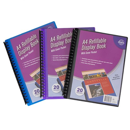 A4 Display Cover with 20 Inserts