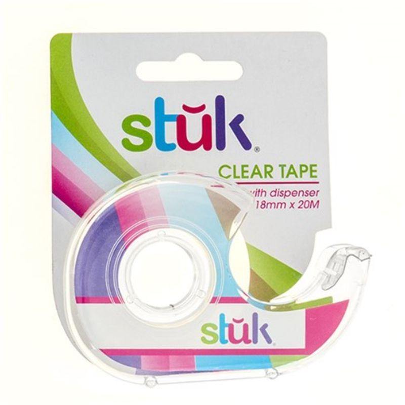 Clear Tape with Dispenser - 18mm x 20m
