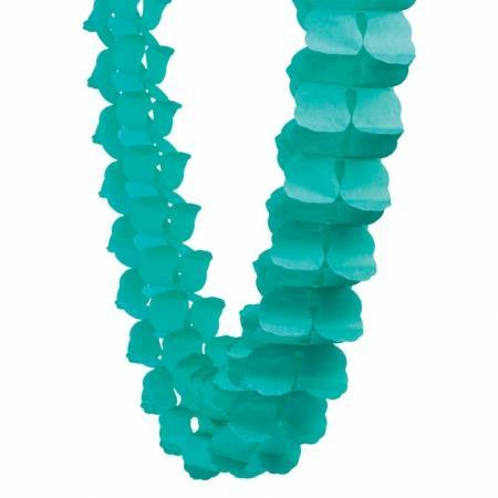 Classic Turquoise Honeycomb Garland - 4m - The Base Warehouse