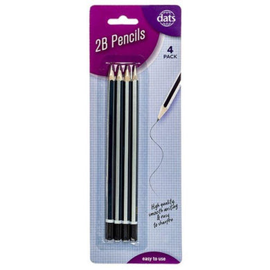 4 Pack 2B Pencils - The Base Warehouse