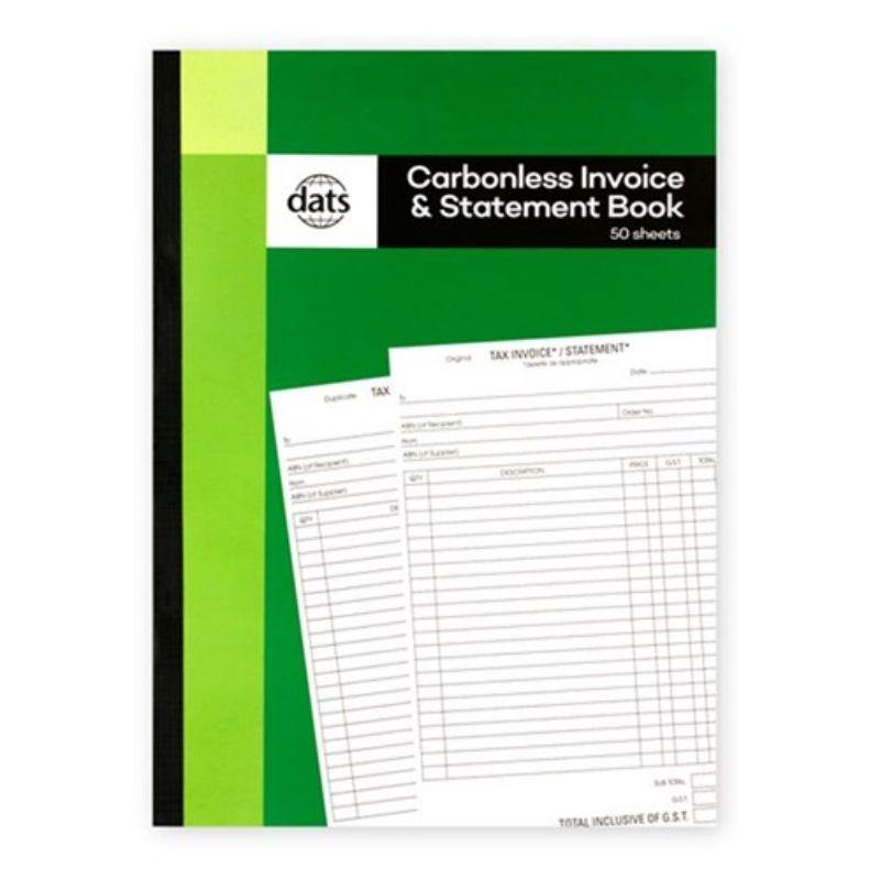 A4 Carbonless Invoice & Statement Book - 50 Sheets