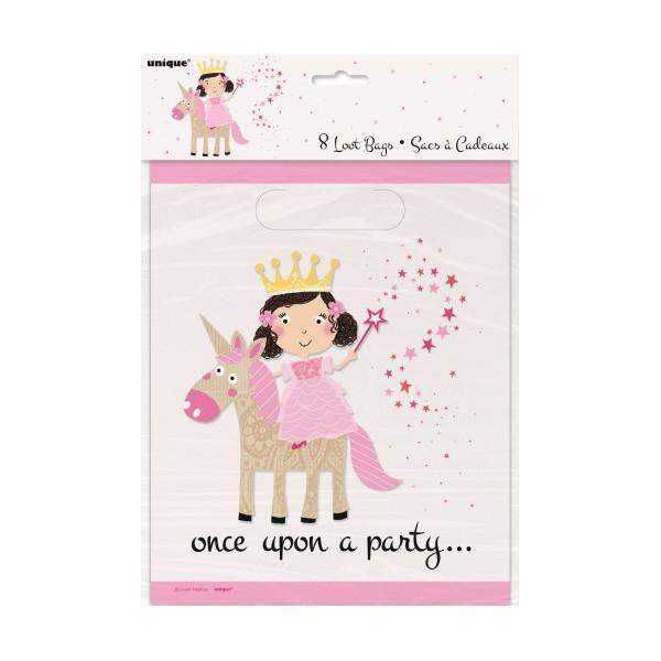 8 Pack Princess Unicorn Loot Bags
