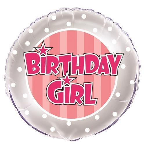 B/D GIRL STRIPE 18inch FOIL PKG