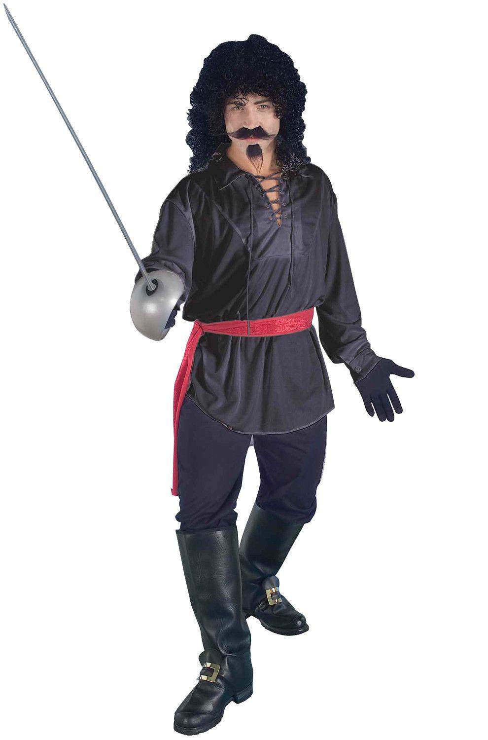 Mens Black Swashbuckler Shirt - The Base Warehouse