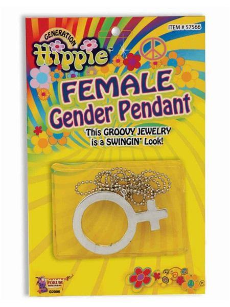 Hippie Female Gender Costume Pendant - The Base Warehouse