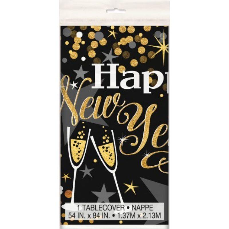 Glittering New Year Printed Tablecover - 137cm x 213cm - The Base Warehouse