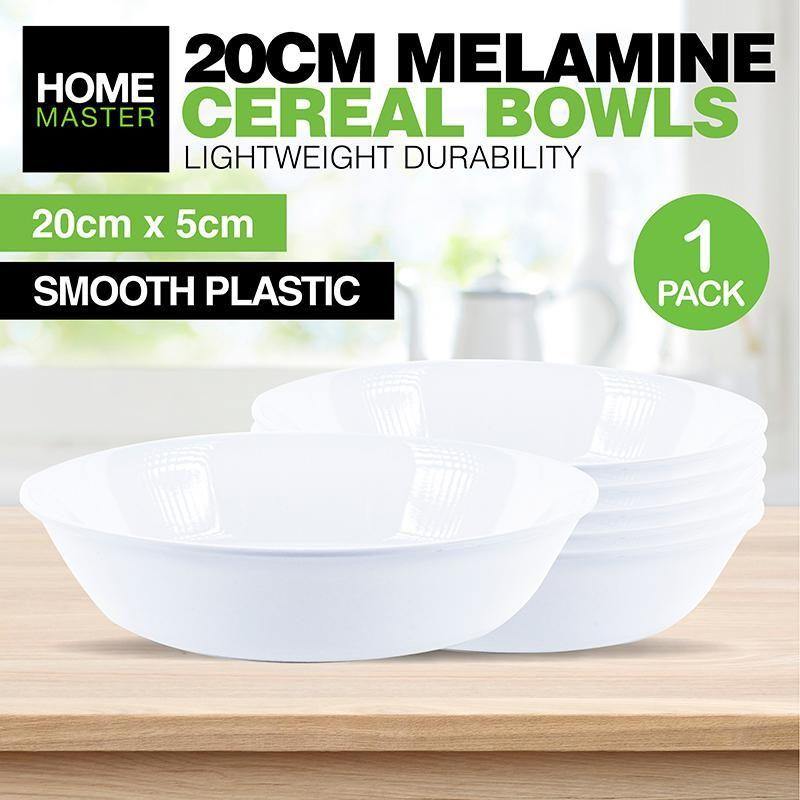 White Melamine Cereal Bowl - 20cm x 5cm