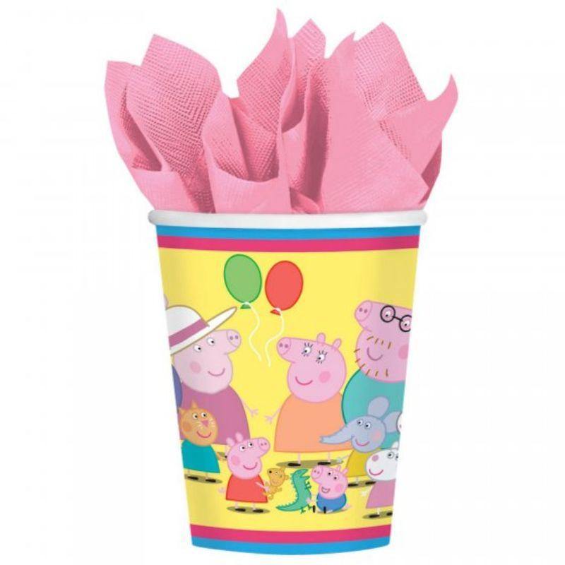 8 Pack Peppa Pig Cups - 266ml - The Base Warehouse