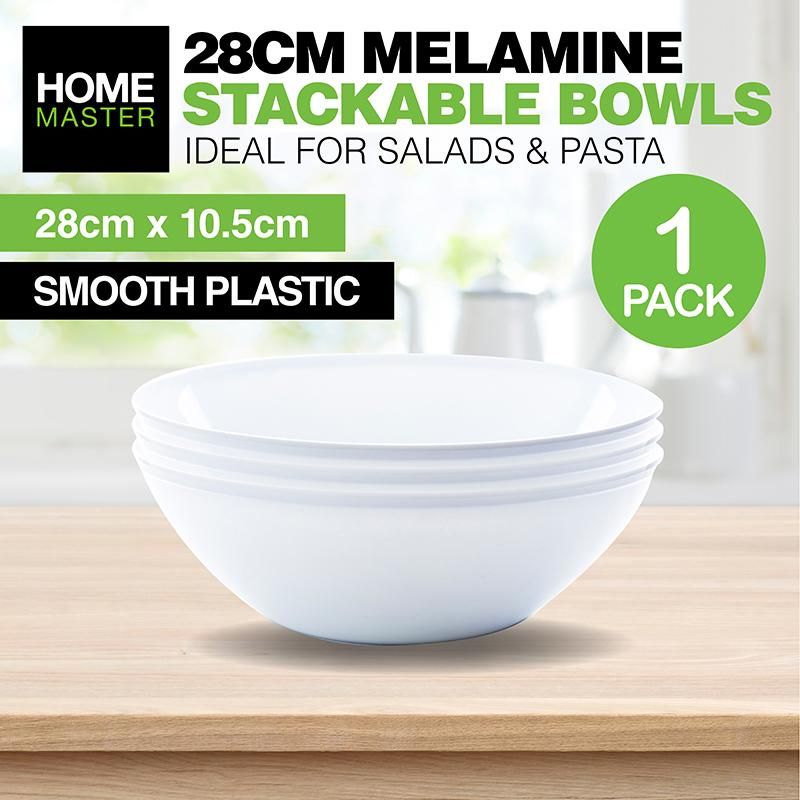 Melamine Large Salad Bowl - 28cm x 10cm