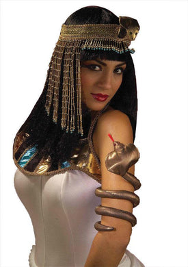 Womens Cleopatra Egyptian Snake Armband - The Base Warehouse