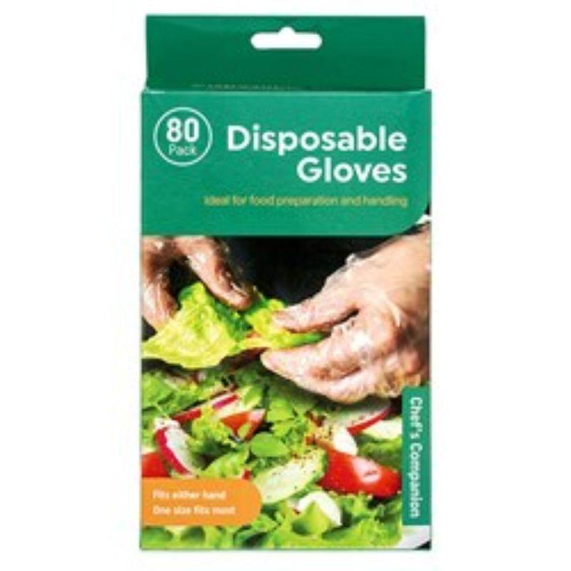 80 Pack Disposable Plastic Gloves - The Base Warehouse