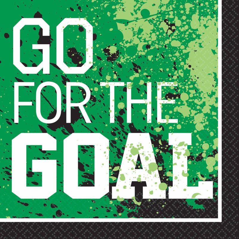 36 Pack Goal Getter Soccer Lunch Napkins