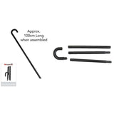 Load image into Gallery viewer, Black Plastic Walking Cane - 100cm
