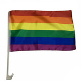 Load image into Gallery viewer, Rainbow Car Flag - 43cm x 30cm
