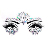 Load image into Gallery viewer, Silver Crown Diamante Face Jewels