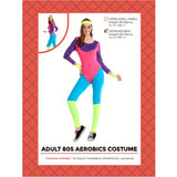 Load image into Gallery viewer, Adults 80s Aerobics Retro Jumpsuit Costume - M/L