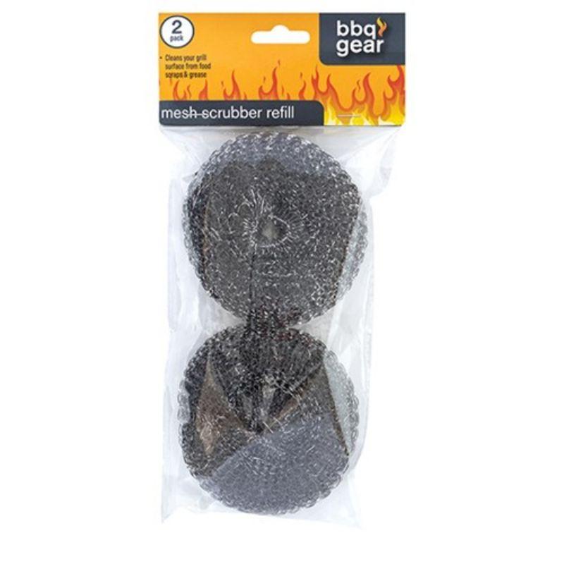 2 Pack Stell Wire Round BBQ Scourer