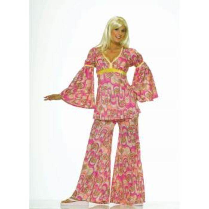 Womens Flower Power Hippie Costume